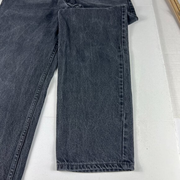 Y2K Levi's Jeans Men's Measured 34x32* 550 Relaxed Black Faded Denim Tag 34x34 - Picture 5 of 16